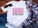Grandma of the Bride T-Shirt – Wedding Party Shirt for Grandmother – Bridal Family Matching Tee – Gift from Bride – Wedd