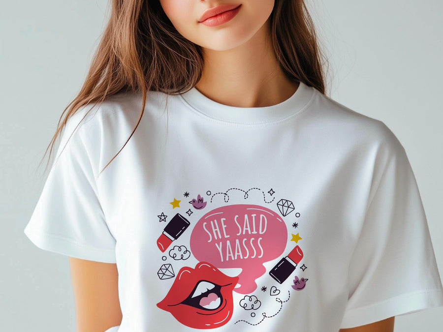 She Said Yaas T-Shirt – Engagement Party Shirt – Bride to Be Tee – Wedding Celebration Shirt – Bachelorette Party Gift