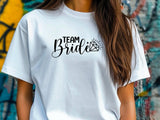 Team Bride Shirt – Black Diamond Wedding T-Shirt – Bachelorette Party Tee – Matching Bridal Squad Shirt – Bride Tribe Ou