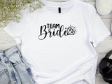 Team Bride Shirt – Black Diamond Wedding T-Shirt – Bachelorette Party Tee – Matching Bridal Squad Shirt – Bride Tribe Ou