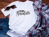 Team Bride Shirt – Black Diamond Wedding T-Shirt – Bachelorette Party Tee – Matching Bridal Squad Shirt – Bride Tribe Ou