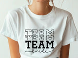 Team Bride Shirt – Bridal Party T-Shirt – Bachelorette Squad Tee – Wedding Celebration Shirt – Matching Bride Tribe Tee