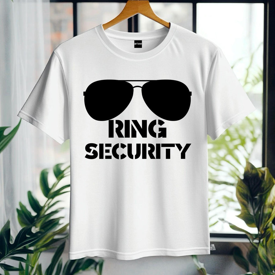 Ring Security T-Shirt – Ring Bearer Shirt – Wedding Party Tee – Hen Party Outfit – Bride Squad Shirt – Funny Wedding Gif