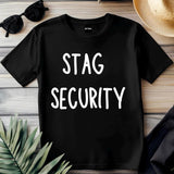 Stag Security T-Shirt – Wedding Party Shirt – Funny Bachelor Party Tee – Groom Squad Outfit