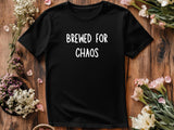 Brewed for Chaos T-Shirt – Funny Wedding Party Shirt – Bachelor Bachelorette Party Tee – Beer Theme Wedding Outfit