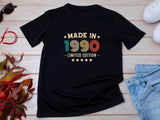 35th Birthday T-Shirt | Vintage 1990 Limited Edition | Funny 35th Gift for Men | Classic 35th Shirt for Him