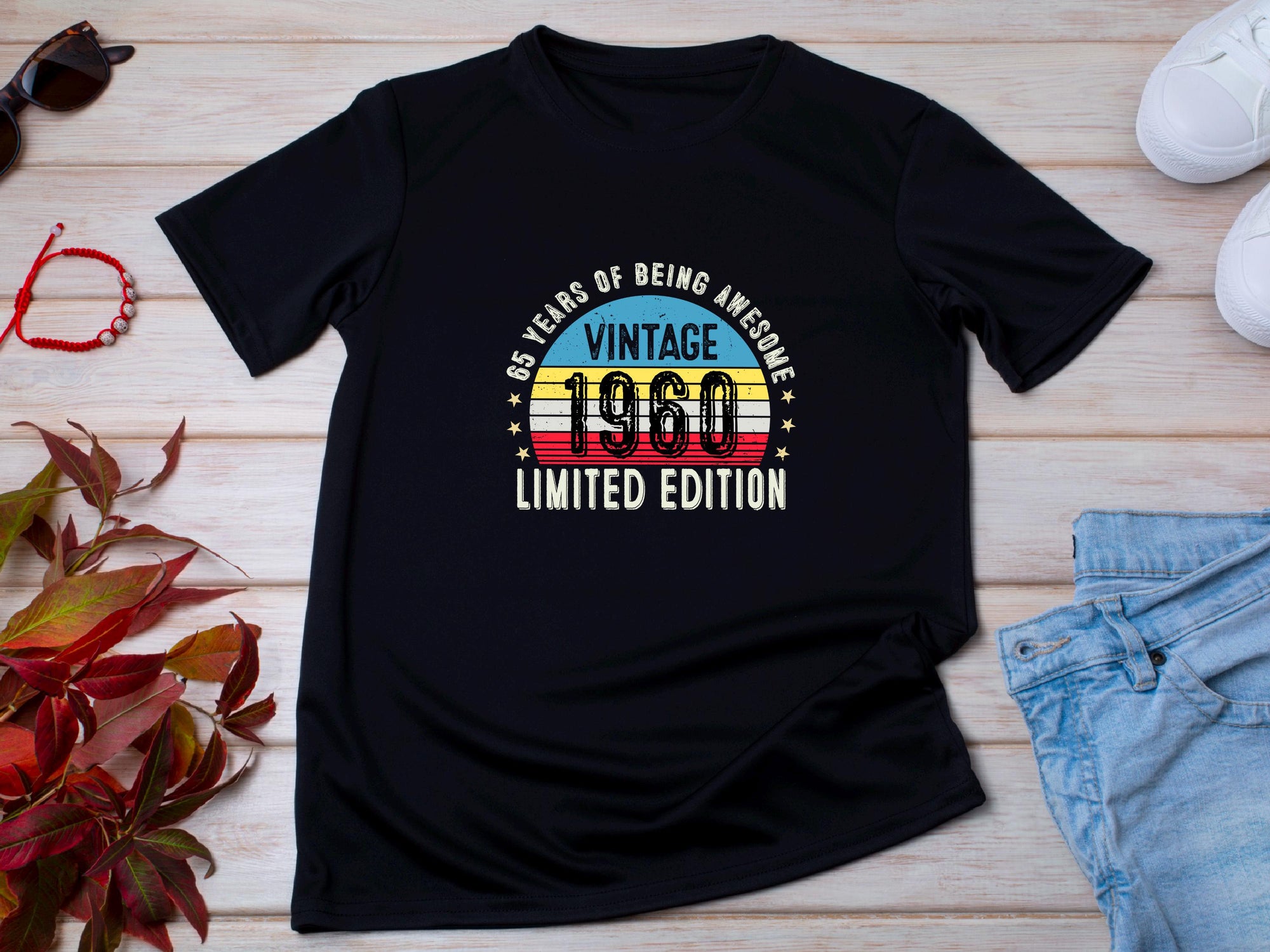 1960 65th Birthday T-Shirt | Funny 65th Gifts for Him, Gifts for Him | Classic 65th T-Shirt for Men