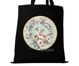William Morris Botanical Tote Bag – Rabbit & Bird Canvas Art Tote, Gift for Her, Eco-Friendly William Morris Print