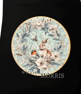 William Morris Botanical Tote Bag – Rabbit & Bird Canvas Art Tote, Gift for Her, Eco-Friendly William Morris Print