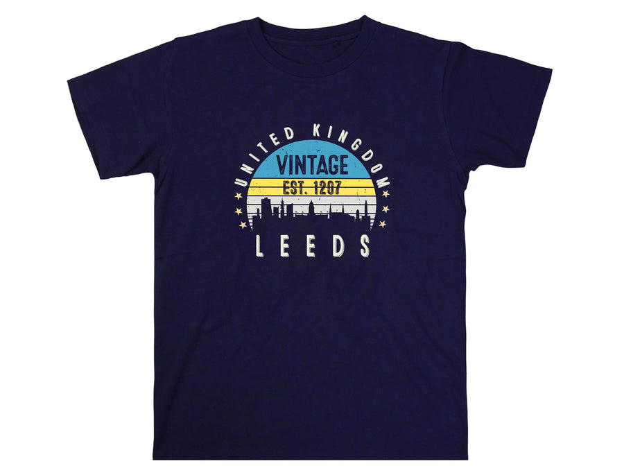 Leeds T-Shirt Est. 1207 | Vintage City Tee | British Heritage Shirt | England Souvenir | Retro Gift Idea