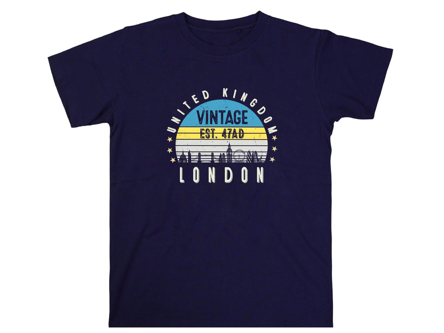 London T-Shirt United Kingdom Est. 47 AD | Vintage UK City Shirt | British Heritage Tee | England Souvenir | Gift for Tr