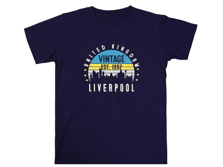 Liverpool T-Shirt United Kingdom Est. 1207 | Vintage UK City Shirt | England Souvenir Tee | Gift for Traveler | British 