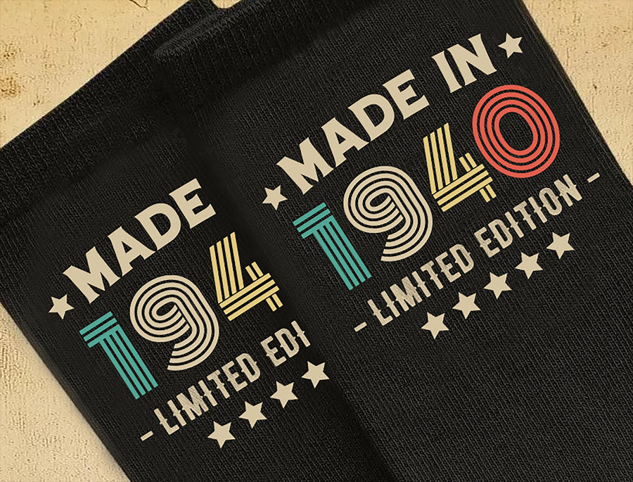 Socks 86th Birthday Gift For Men Or Women | Limited Edition Made In 1940 | 86 Years Old Funny Gift Idea