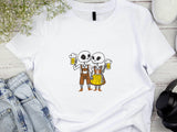Oktoberfest Funny Skeletons T-Shirt, Beer Festival Shirt, Group Drinking Team Tee, German Beer Lover Shirt, Cheers Hallo