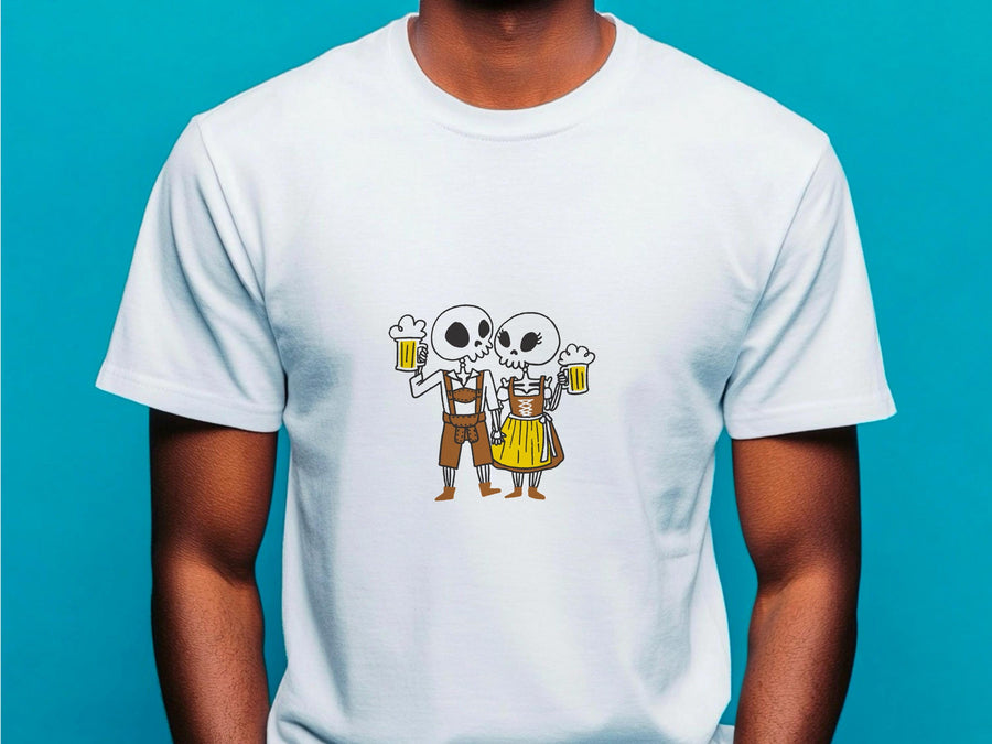 Oktoberfest Funny Skeletons T-Shirt, Beer Festival Shirt, Group Drinking Team Tee, German Beer Lover Shirt, Cheers Hallo