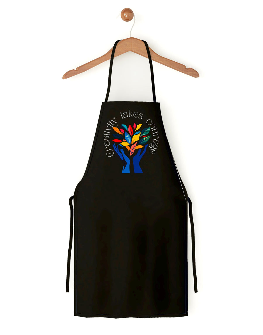 Creativity Takes Courage Apron – Artist Apron for Men & Women, Art Teacher Gift, Henri Matisse Inspired Painting Apron