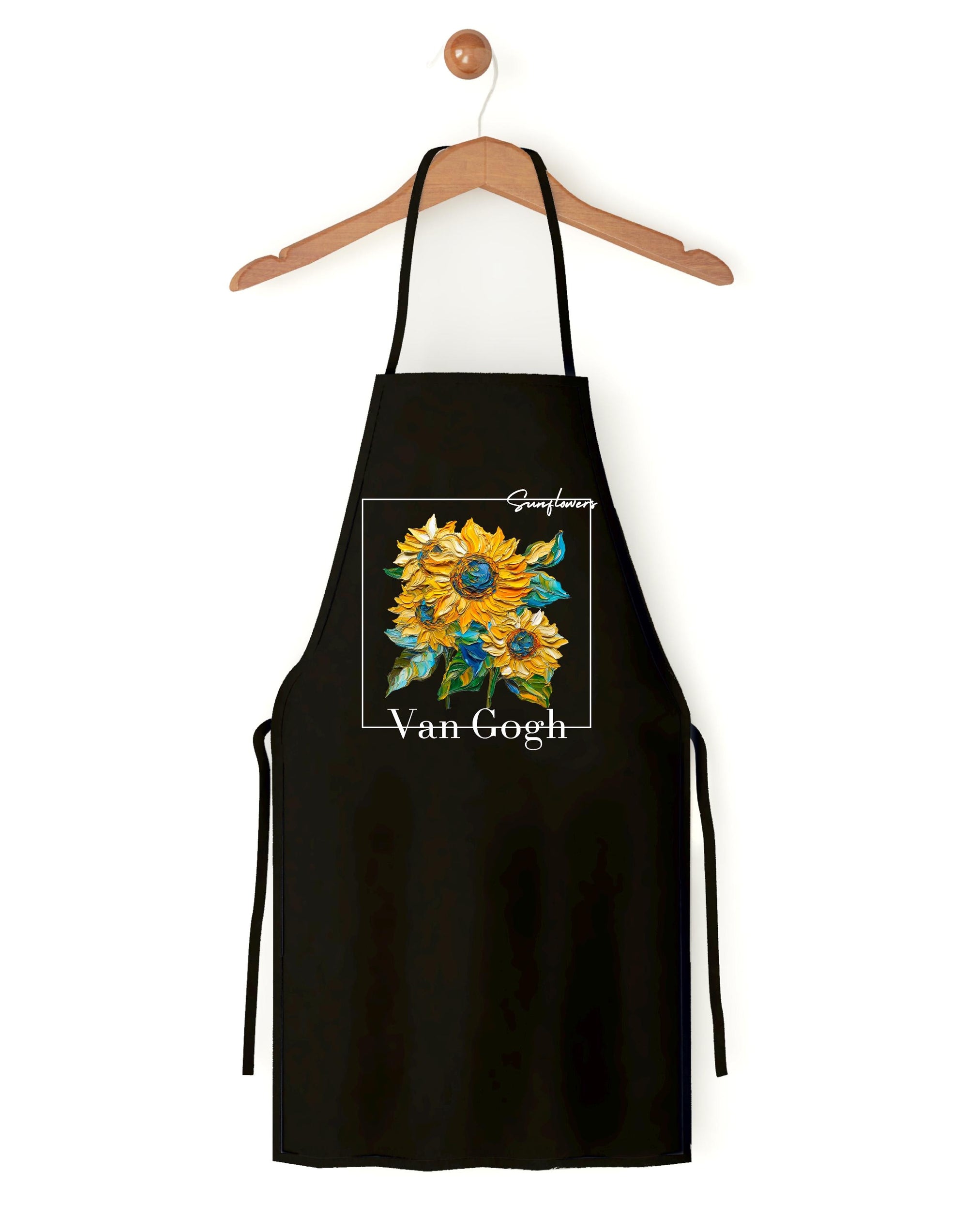 Van Gogh Sunflowers Apron | Artist Painting Apron | Sunflowers Kitchen Apron | Gift for Artists and Painters | Van Gogh Art Apron