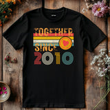 Custom Anniversary Couple T-Shirt – Together Since [Year] Unisex Tee