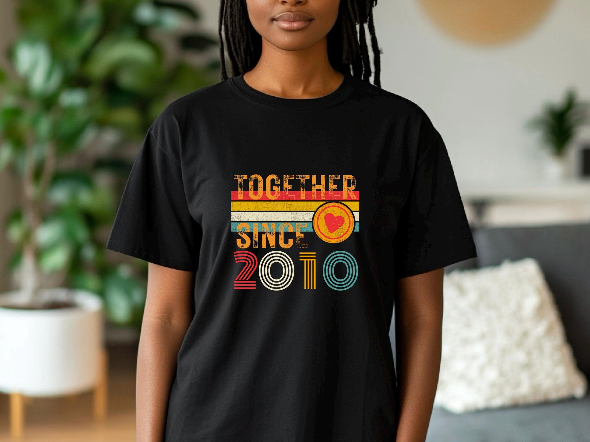 Custom Anniversary Couple T-Shirt – Together Since [Year] Unisex Tee