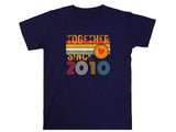 Custom Anniversary Couple T-Shirt – Together Since [Year] Unisex Tee