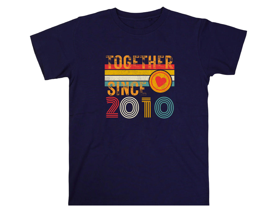 Custom Anniversary Couple T-Shirt – Together Since [Year] Unisex Tee