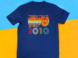 Custom Anniversary Couple T-Shirt – Together Since [Year] Unisex Tee