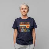 60th Anniversary Couple Shirt, Together Since 1965 Tee, Matching Husband Wife Gift, Est. 1965 Love Rings T-Shirt