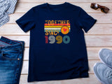 35th Anniversary Shirt, Est. 1990 Matching Couple Tees, Wifey & Hubby Gift, Married Since 1990 Custom Husband and Wife T