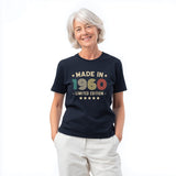 Made in 1960 T-Shirt, 64th Birthday Gift, Limited Edition Tee