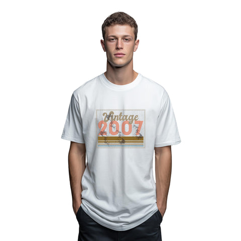 Vintage 2007 T-Shirt – 18th Birthday Gift for Men