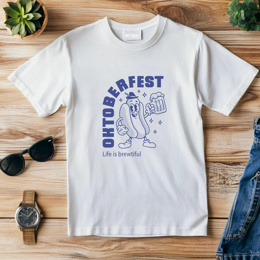 Oktoberfest T-Shirt – Funny Beer Festival Tee – Bavarian Costume Shirt – German Party Outfit – Lederhosen Style – Beer L