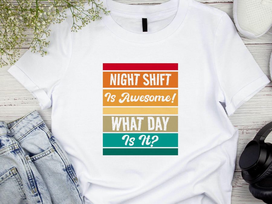 Funny Night Shift Nurse T-Shirt – Healthcare Hero Tee