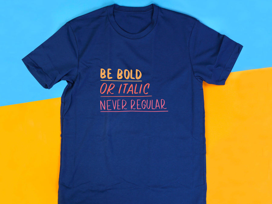 Graphic Designer T-Shirt, Bold Typography Tee