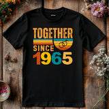 Matching Couple Tee, Husband Wife Unisex Shirt, Est 1965 Love Gift, Rings Together Since 1965 Shirt – 60th Anniversary T