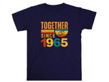Matching Couple Tee, Husband Wife Unisex Shirt, Est 1965 Love Gift, Rings Together Since 1965 Shirt – 60th Anniversary T