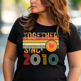 Custom Anniversary Couple T-Shirt – Together Since [Year] Unisex Tee