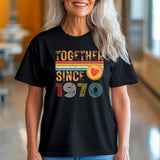 55th Anniversary Couple Shirt, Together Since 1970 Tee, Matching Husband Wife Gift, Est. 1970 Love Rings T-Shirt