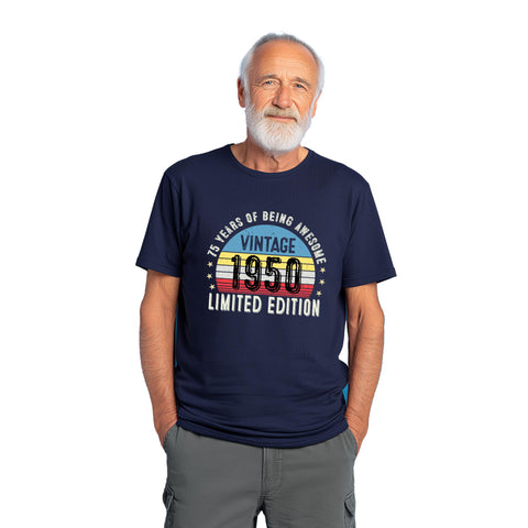 1950 75th Birthday T-Shirt | Funny 75th Gifts for Him, Gifts for Him | Classic 75th T-Shirt for Men