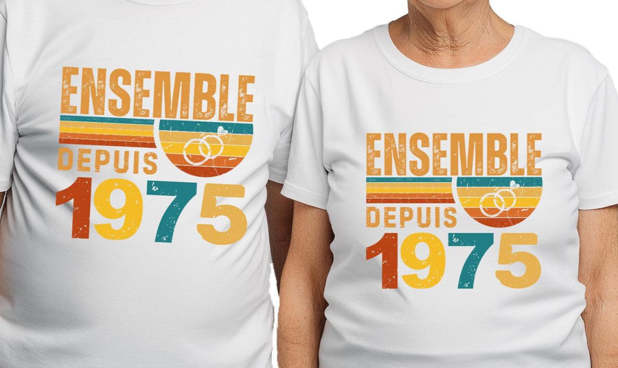 Cadeau 50 ans de mariage, 50e anniversaire, cadeau anniversaire 1975, noces d’or, cadeau noces d’or, cadeau 50e annivers