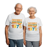 Cadeau 50 ans de mariage, 50e anniversaire, cadeau anniversaire 1975, noces d’or, cadeau noces d’or, cadeau 50e annivers