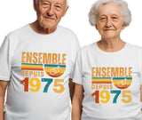Cadeau 50 ans de mariage, 50e anniversaire, cadeau anniversaire 1975, noces d’or, cadeau noces d’or, cadeau 50e annivers