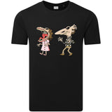 Beetlejuice Adam and Barbara Mask Graphic Organic Cotton T-Shirt