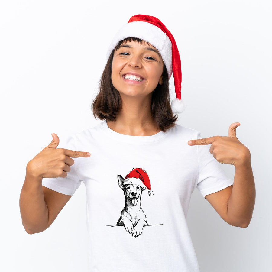 Whippet Dog Christmas T Shirt | Cute Whippet Xmas Tshirt | Funny Holiday Shirt For Dog Lovers | Gift For Men Women Kids