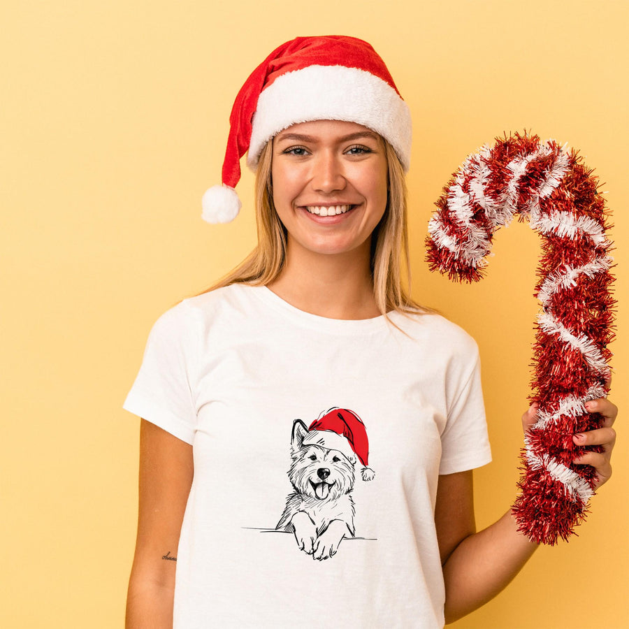Westie Dog Christmas T Shirt | Cute West Highland Terrier Xmas Tshirt | Funny Holiday Shirt For Dog Lovers | Gift For Me