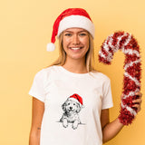 Labradoodle Dog Christmas T Shirt | Cute Labradoodle Xmas Tshirt | Funny Holiday Shirt For Dog Lovers | Gift For Men Wom