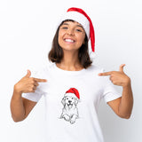 Retriever Dog Christmas T Shirt | Cute Golden Retriever Xmas Tshirt | Funny Holiday Shirt For Dog Lovers | Gift For Men 