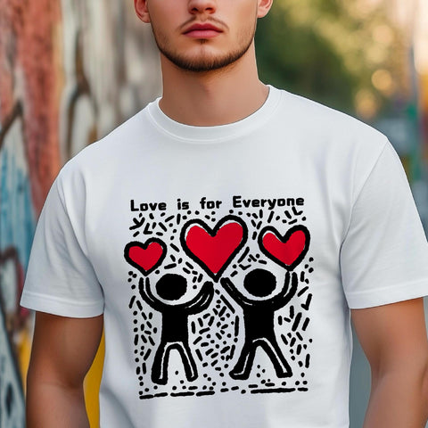 Keith Haring Inspired T-Shirt – Love is for Everyone Pop Art Tee