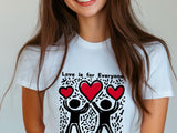 Keith Haring Inspired T-Shirt – Love is for Everyone Pop Art Tee