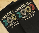 24th Birthday Socks | Limited Edition Made In 2002 Funny Gift