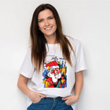 Santa in Pieces Christmas Shirt – Surreal Picasso Style Xmas Tee, Abstract Art Christmas Shirt, Cute Merry Christmas Gif